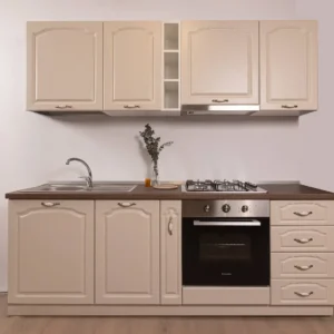 Bucătărie Modulară Completă Compact 4 – Stil Provensal & Eleganță Atemporală